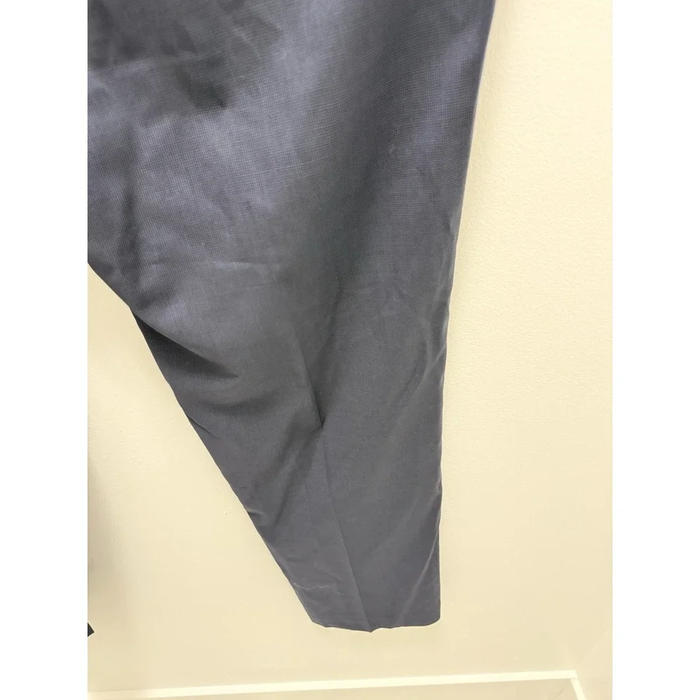Banana Republic Trabaldo Togna 1840 Wool Dress Pants 38x30 Navy Italian Birdseye